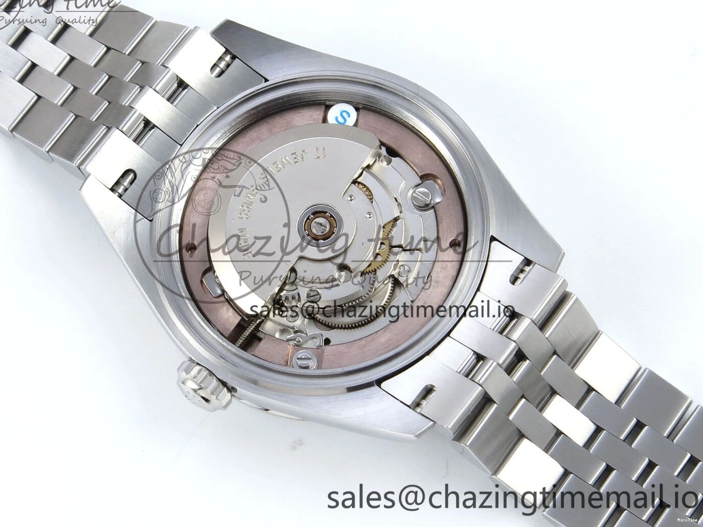 MiroTime 0216 Upgraded DateJust 31 278274 ARF 1:1 Best Edition 904L Steel Pink Roman Dial on SS Jubilee Bracelet ETA 532